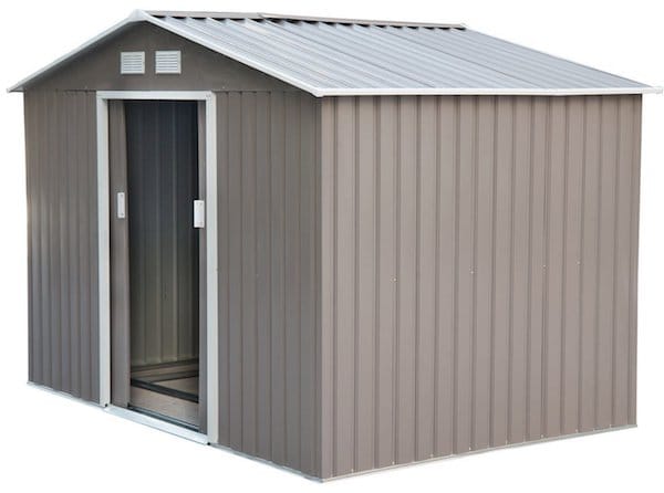 1 Outsunny 9' x 6' Garden Utility outside Storage Shed COMP